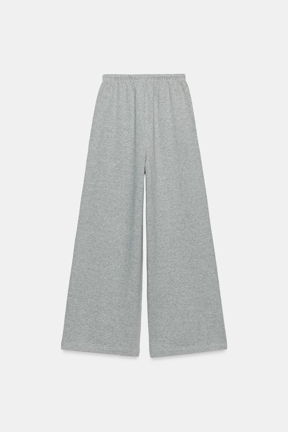 ZARA ШИРОКИЕ СВОБОДНЫЕ БРЮКИ, СЕРЫЙ