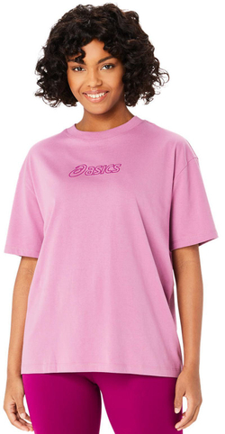 Женская теннисная футболка Asics Logo T-Shirt - Розовый