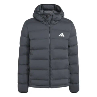 Мужская теннисная куртка Adidas Helionic Stretch Hooded Down - black