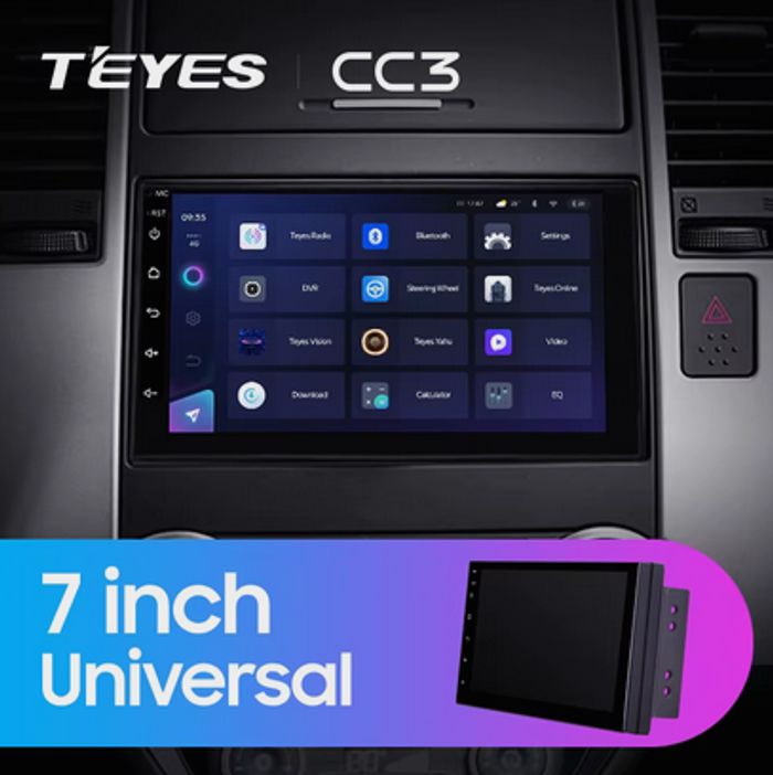 Магнитола для BMW 3 (E46) 1998-2006 - Teyes CC3 дисплей 7" QLED на Android 10, Быстрая, CarPlay, 4G SIM-слот