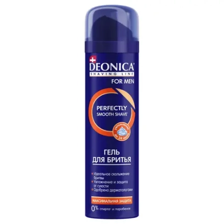 DEONICA FOR MEN Гель для бритья Максимальная защита 200мл, блок 6шт.