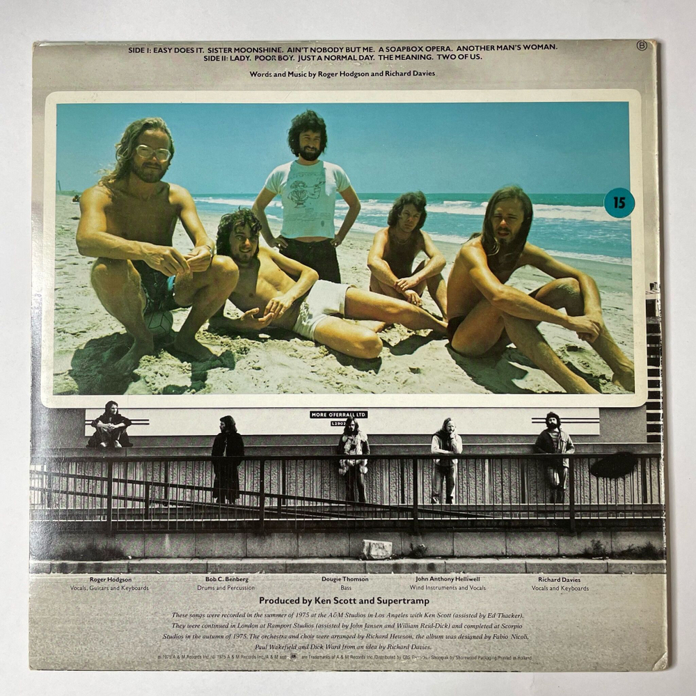 Винтажная виниловая пластинка LP Supertramp What Crisis (Holland 1975)