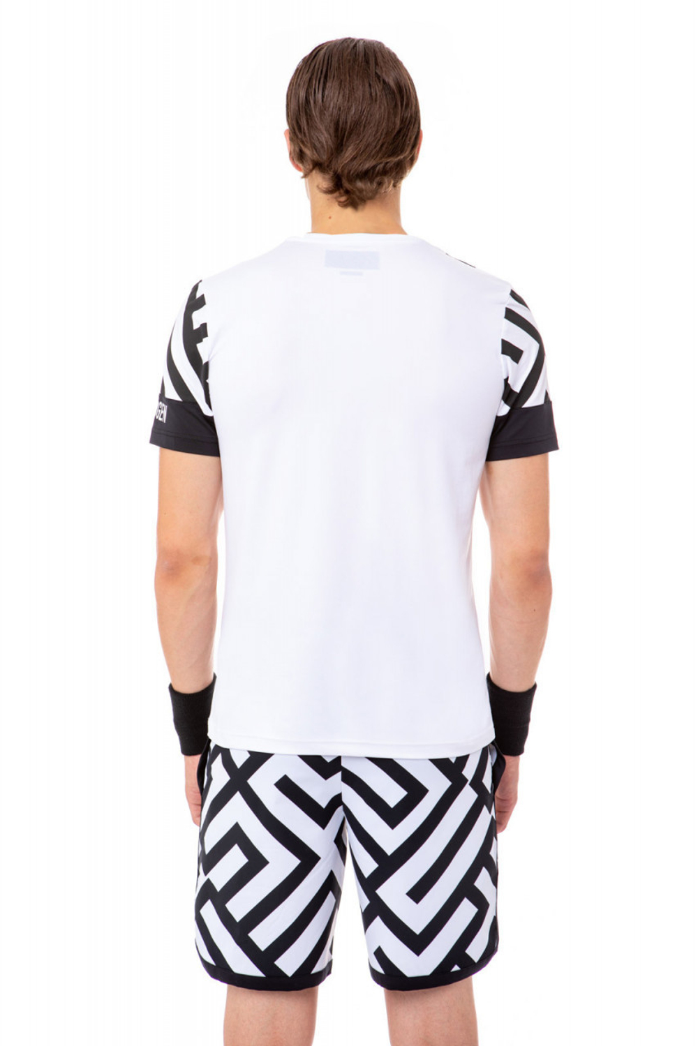 Мужская теннисная футболка Hydrogen Tech Labyrinth Tee - белый