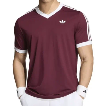Мужская теннисная футболка Adidas Tennis Classics - maroon