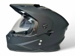 Шлем KIOSHI Fighter 802 мотард с очками (Матовый черный, XL)