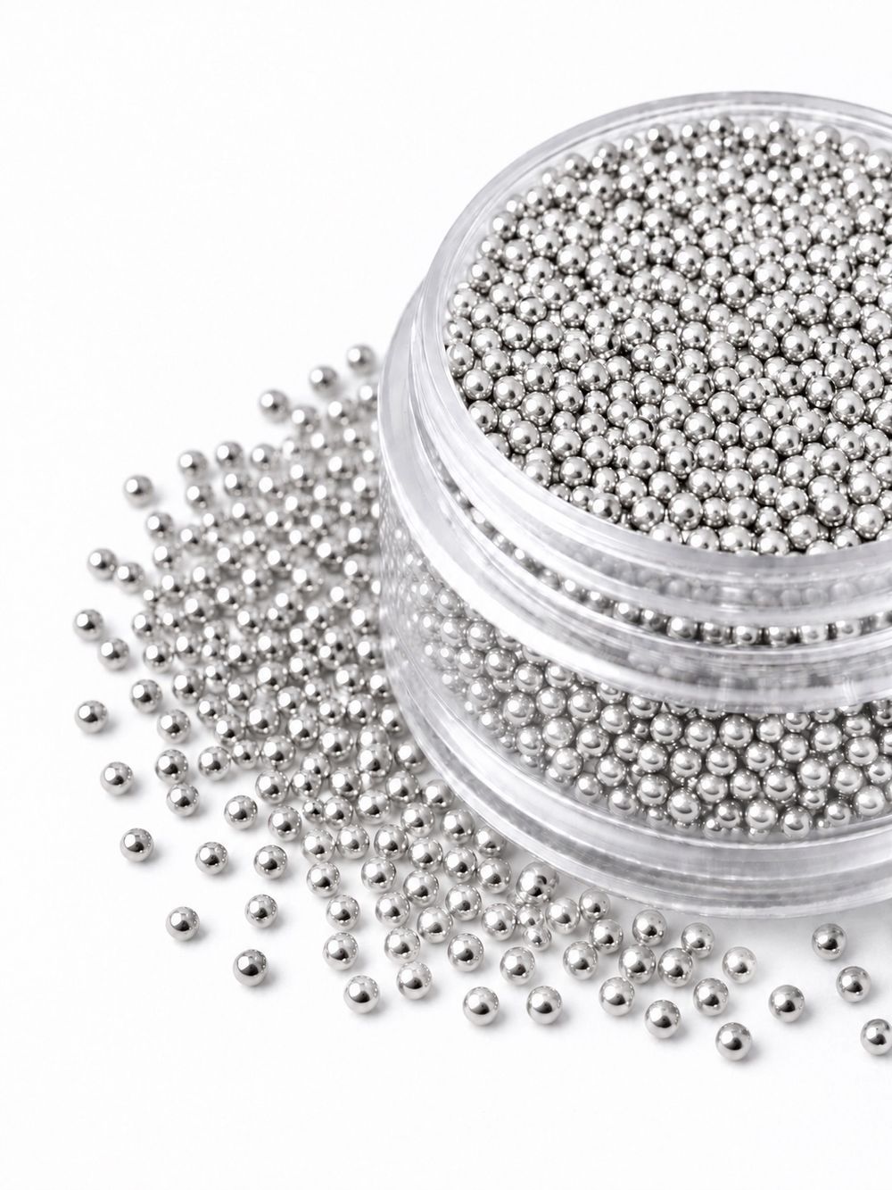 1958 Бульонки металлические серебро 1.2 мм (10 г)