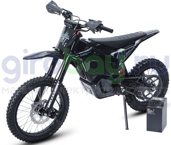Электромотоцикл Эндуро WHITE SIBERIA BELLLUGA 001 3900W (60V/27Ah) - Чёрный фото №1