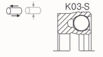 Уплотнение поршня AK03-S Aksios из PTFE