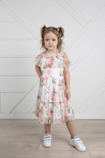 Платье летнее трикотажное для девочки 2-8 лет Fleur de Vie