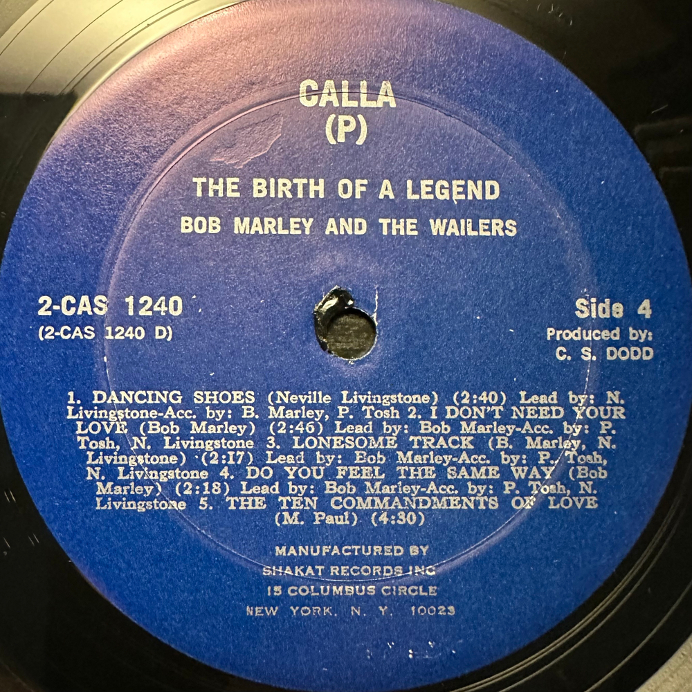 Bob Marley & The Wailers - The Birth Of A Legend 2LP (США 1976г.)