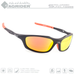 Очки поляризационные Tagrider в чехле N07-45 Gold Red Mirror
