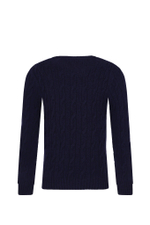 Wełniany свитер POLO RALPH LAUREN - темно-синий(877375)