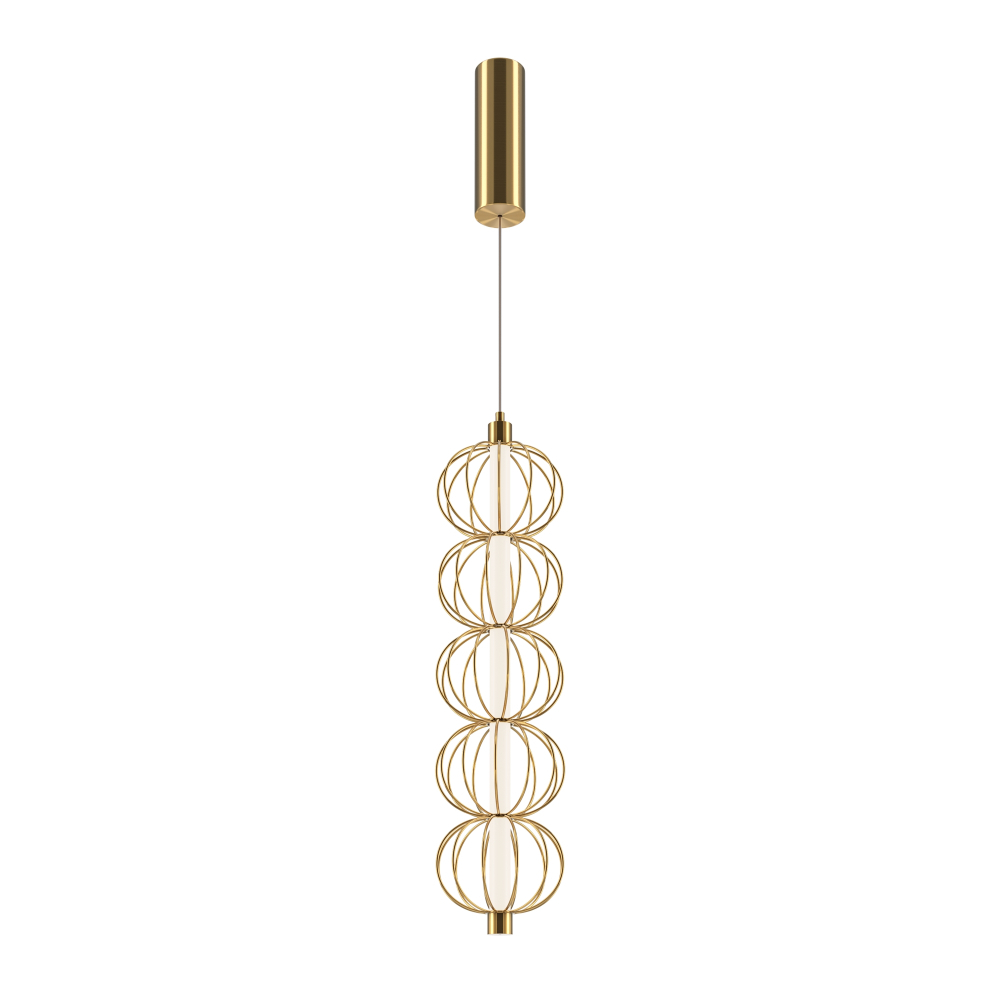 Подвесной светодиодный светильник Maytoni Golden Cage MOD216PL-L10G3K
