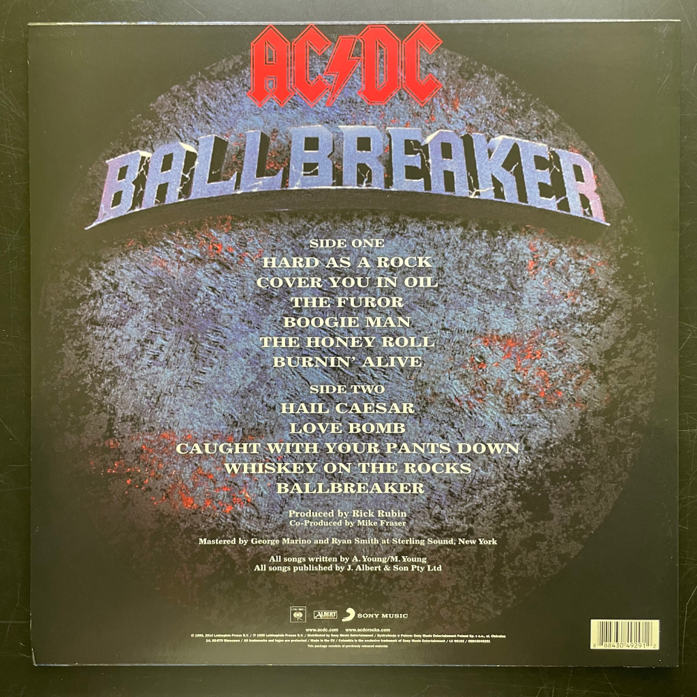 AC/DC ‎– Ballbreaker (Европа 2022г.)