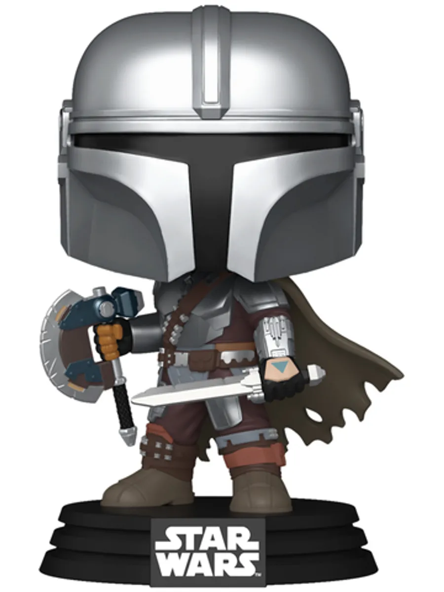 Funko POP! Star Wars The Mandalorian and Grogu: Mandalorian (Dual Wield) (844)
