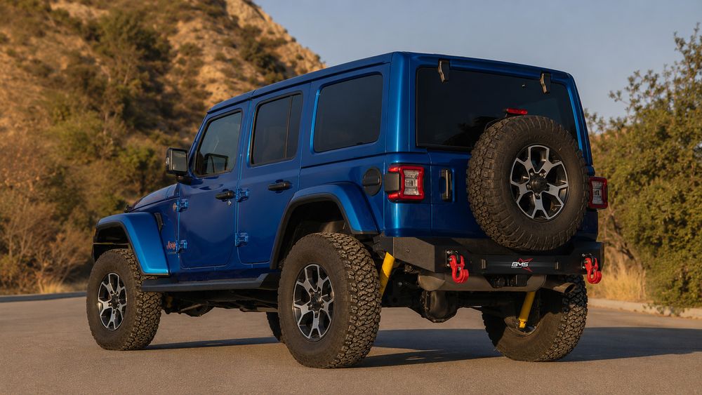Бампер силовой задний BMS PRO-Line для Jeep Wrangler JL