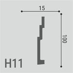 Плинтус напольный  XPS POLYMER Н 11 100/15