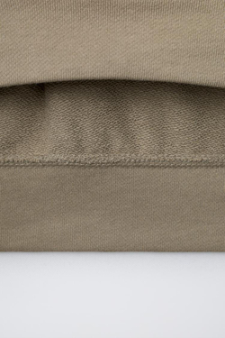 ZARA ТОЛСТОВКА С НАШИВКОЙ, ПЕСОЧНЫЙ