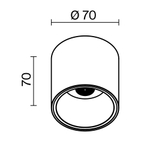 Потолочный светильник Technical C064CL-L12B4K