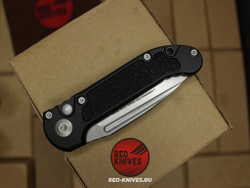 Нож Microtech BLK LUDT Gen III Standard S/E - клинок серый, черная рукоять