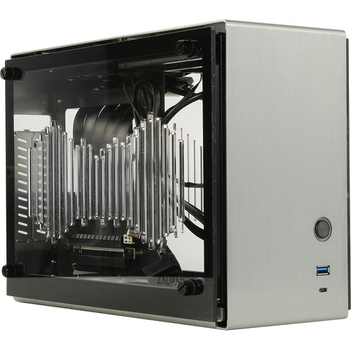 Корпус Mini-Tower Zalman M2 MINI, SFX-L, SFX, Mini-ITX, серебристый (M2 MINI Silver)