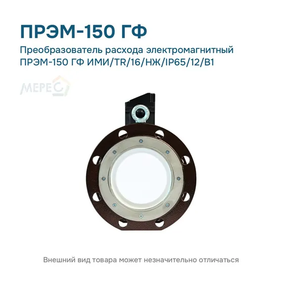 Преобразователь расхода электромагнитный ПРЭМ-150 ГФ ИМИ/TR/16/НЖ/IP65/12/B1