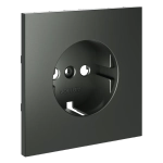 Накладка для розетки с заземлением, (титан) Voltum S70 VLS000606