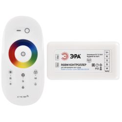 Контроллер ЭРА RGBW-Controller-12/24V-288/576W-IP20-RF для светодиодной ленты с радио пультом | Контроллеры