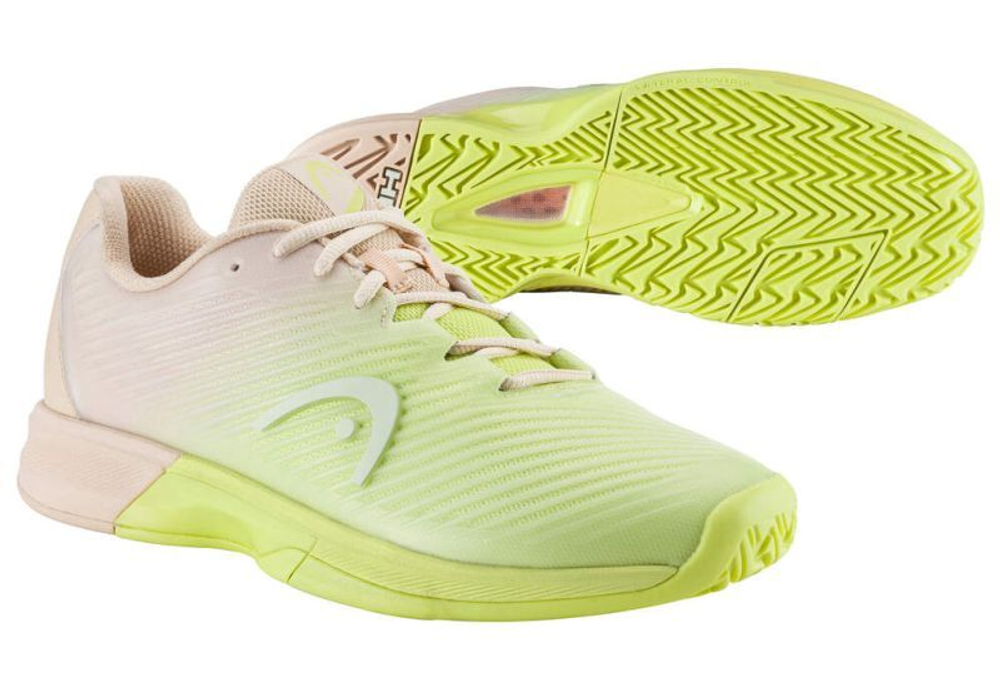 Женские теннисные кроссовки Head Revolt Pro 4.0 - macadamia/lime