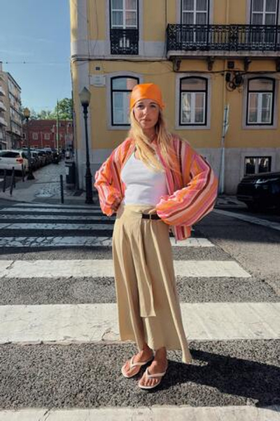 ЮБКА МИДИ С ПРЯЖКОЙ — ZARA