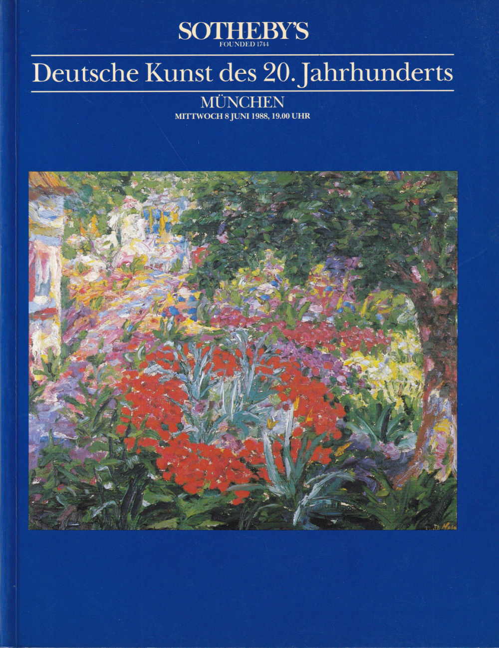 Sotheby's, Мюнхен, Немецкое искусство ХХ века от 8 июня 1988 года