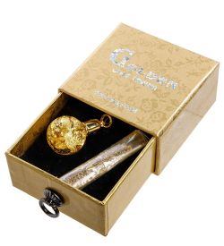 Gold Leaf HB-302 Кулон с золотом «Полу-сфера»