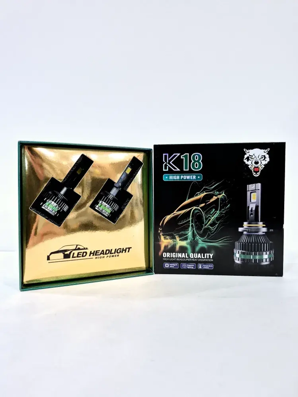 H1 (LED) / Светодиодные (H1) лампы, K18 High Power, 300 Вт - 12 вольт (2 шт. / комплект) НЕ