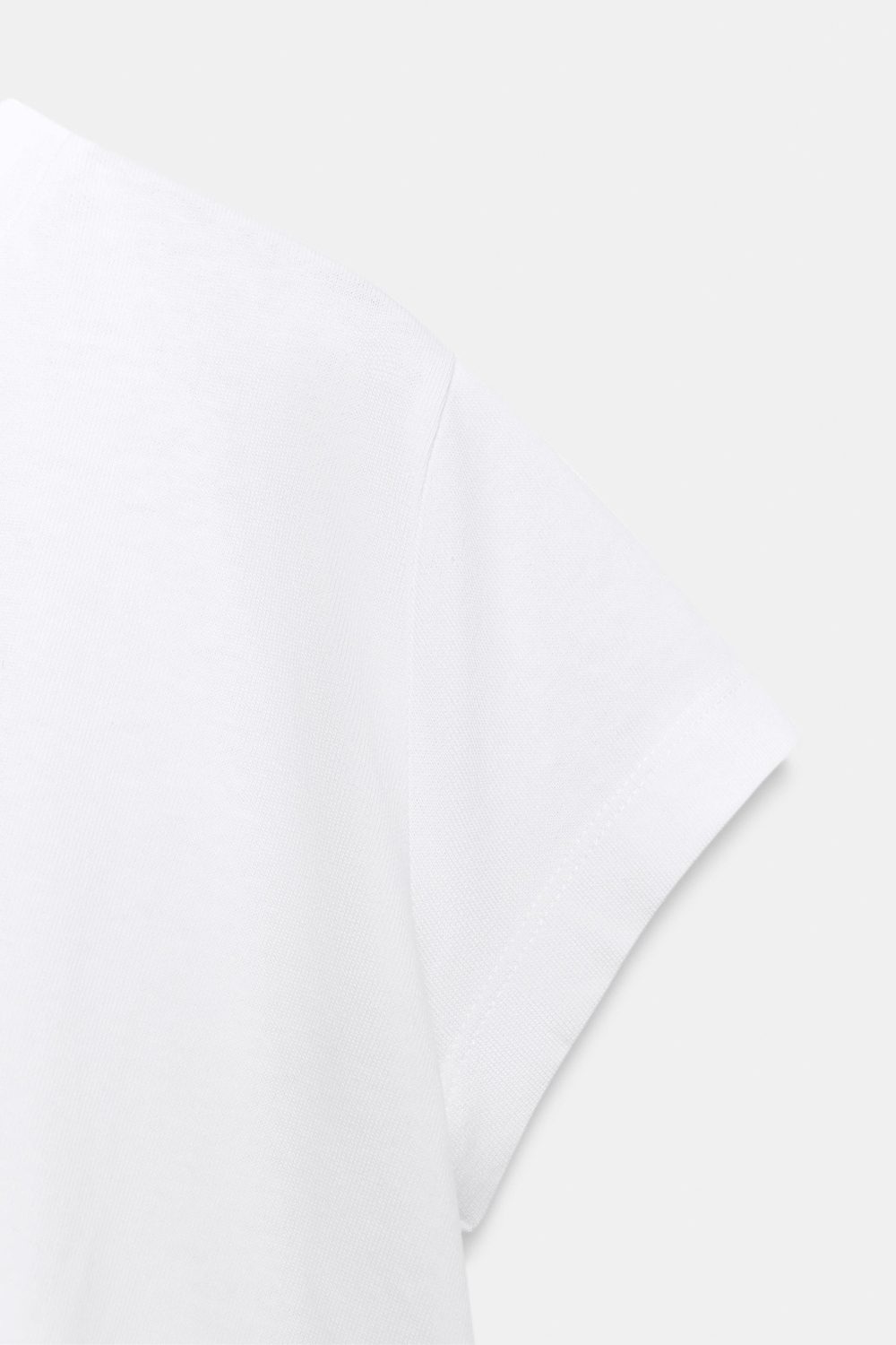 АСИММЕТРИЧНАЯ ХЛОПКОВАЯ ФУТБОЛКА — ZARA