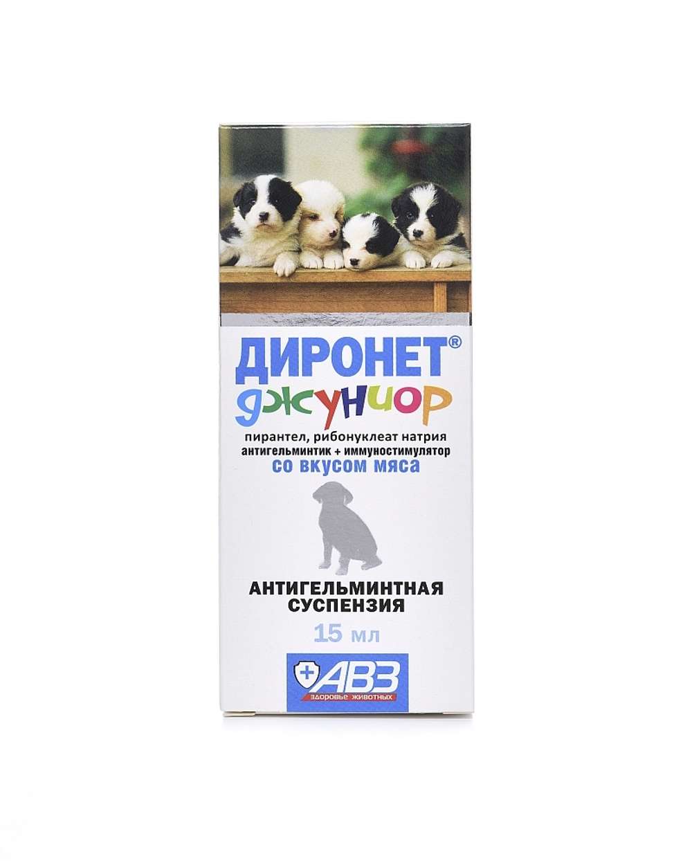ДИРОНЕТ ДЖУНИОР Суспензия от глистов для щенков и котят, 15 мл