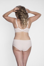 Однотонный бюстгальтер plus size на косточках с чашками из микрофибры (Размер: 110D) (Цвет: черный)