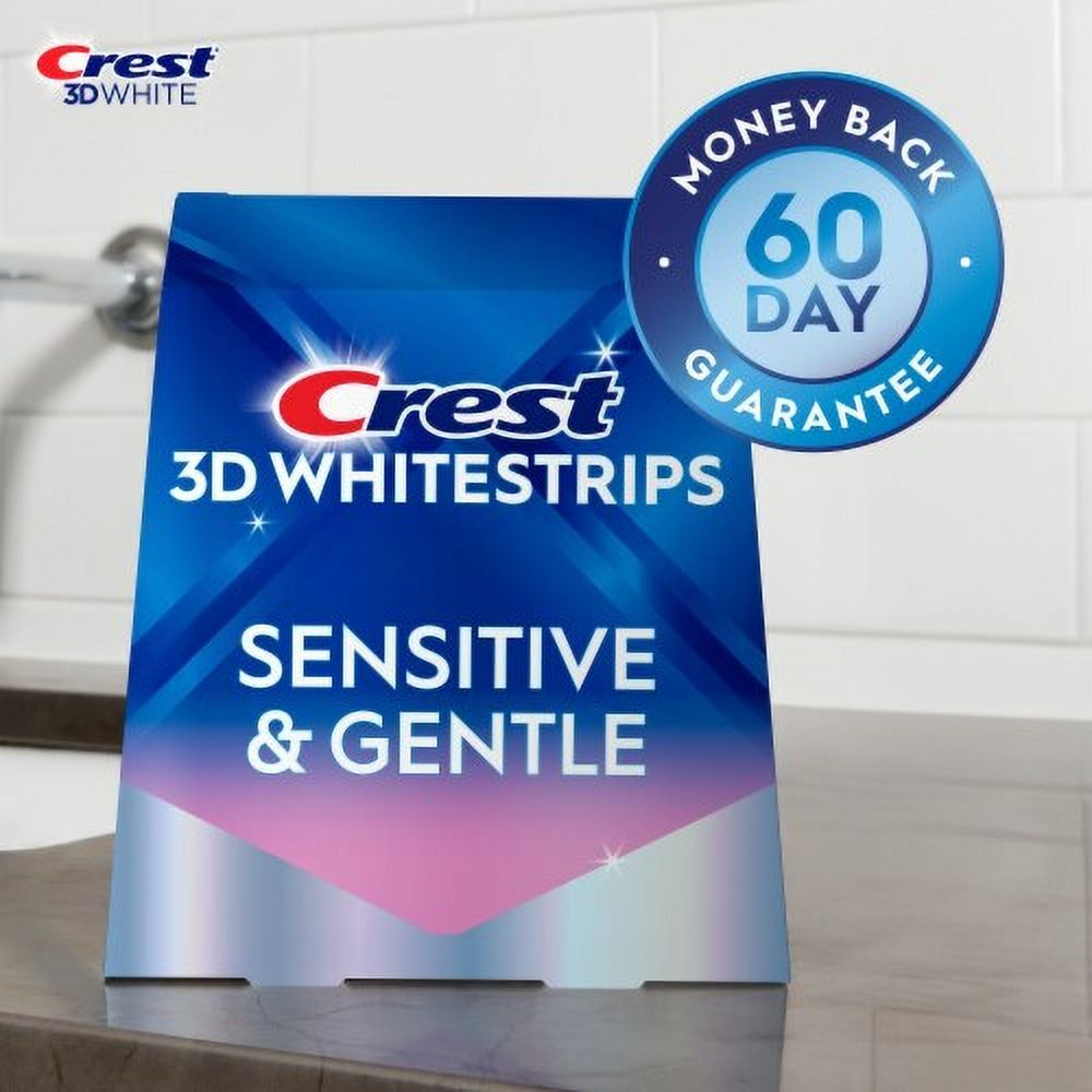 Crest 3D Whitestrips Sensitive And Gentle Отбеливающие полоски для зубов: до 5 тонов за 18 дней