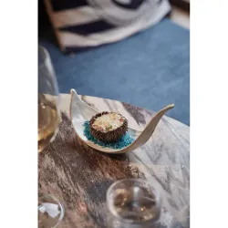 Блюдо для подачи 22*7,5 см h13 см для закусок Gray Leaf Frutti di Mare P.L. [1]