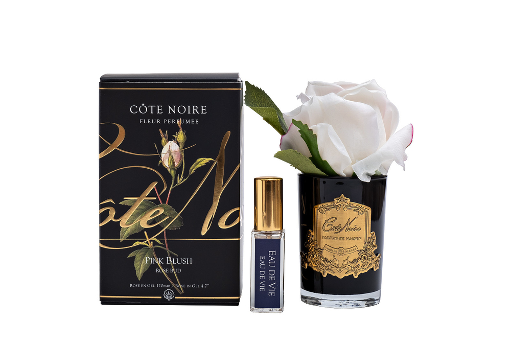 Ароматизированная роза и спрей 5мл Cote Noire Rose Bud Pink в вазе Garda Decor