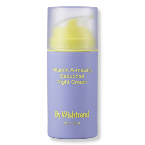 Ночной крем с ретинолом и бакучиолом By Wishtrend Vitamin A-mazing Bakuchiol Night Cream, 30г