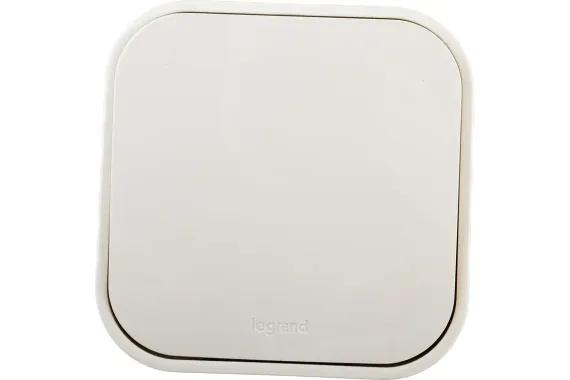 Выключатель Legrand Quteo 1-клавишный проходной накладной слоновая кость 25979