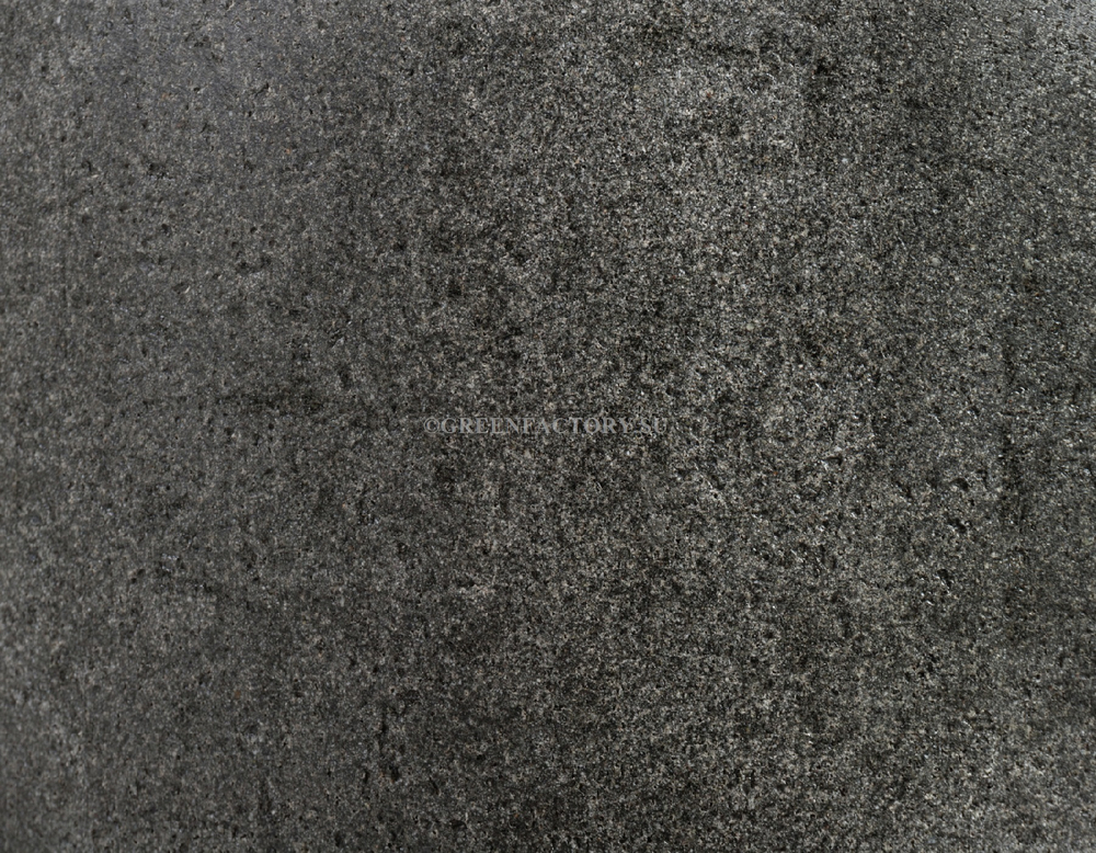 Кашпо TREEZ Effectory - Stone - Низкий прямоугольник - Тёмно-серый камень