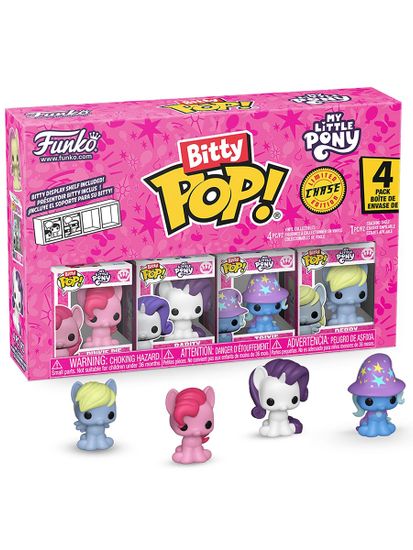 Набор Funko Bitty POP! My Little Pony Pinkie Pie+Rarity+Trixie+Derpy w/Chase 4шт 89581