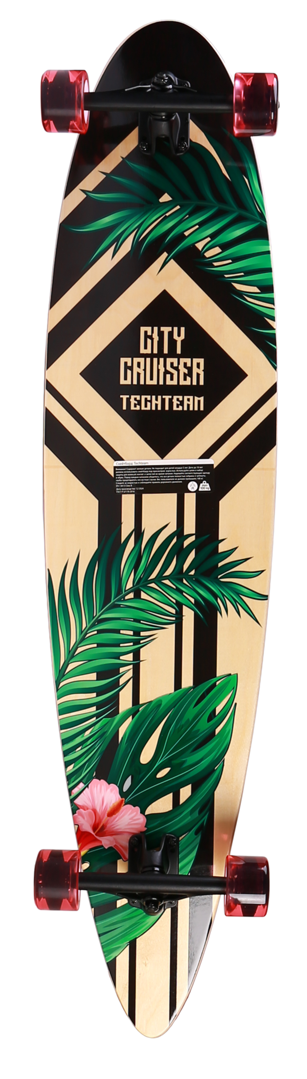 Лонгборд Tech Team City Cruiser Red