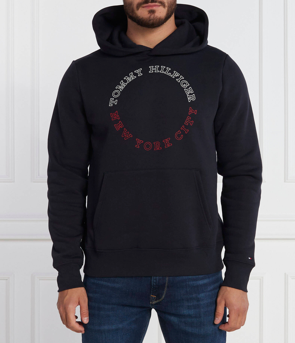 Худи MONOTYPE ROUNDALL Tommy Hilfiger - темно-синий(MW0MW32655)