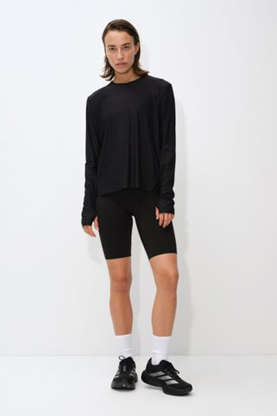 Спортивный топ DryMove™ — длинные рукава, прямой крой - H&M