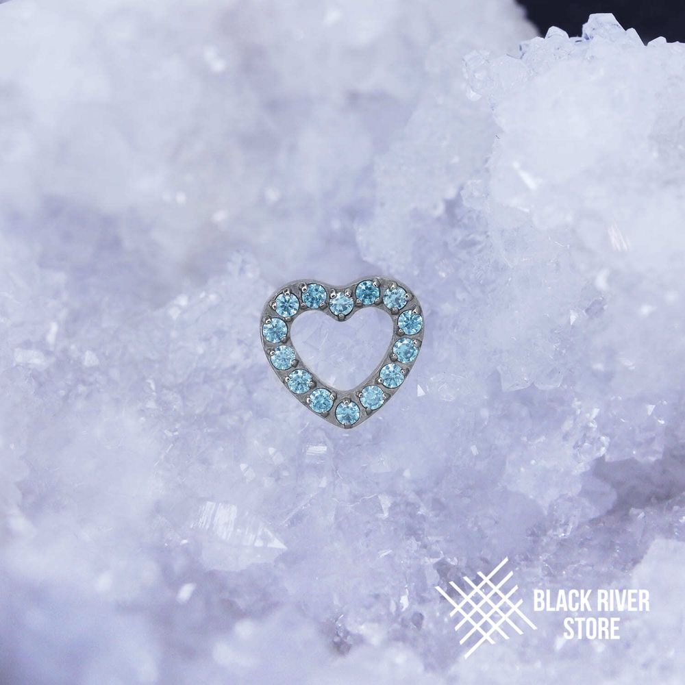 Heart Diamond Aqua