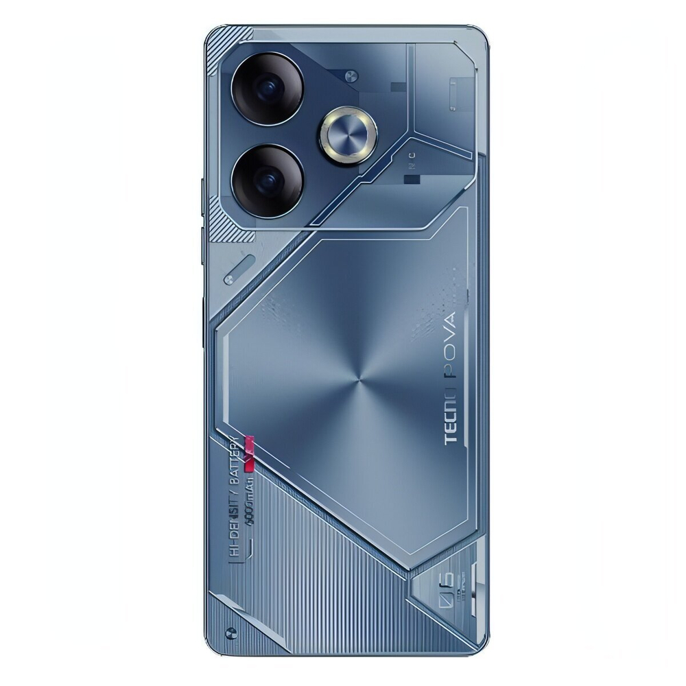 Смартфон Tecno POVA 6 12/256Gb, 2 nano SIM, 6.78", AMOLED, Interstellar Blue