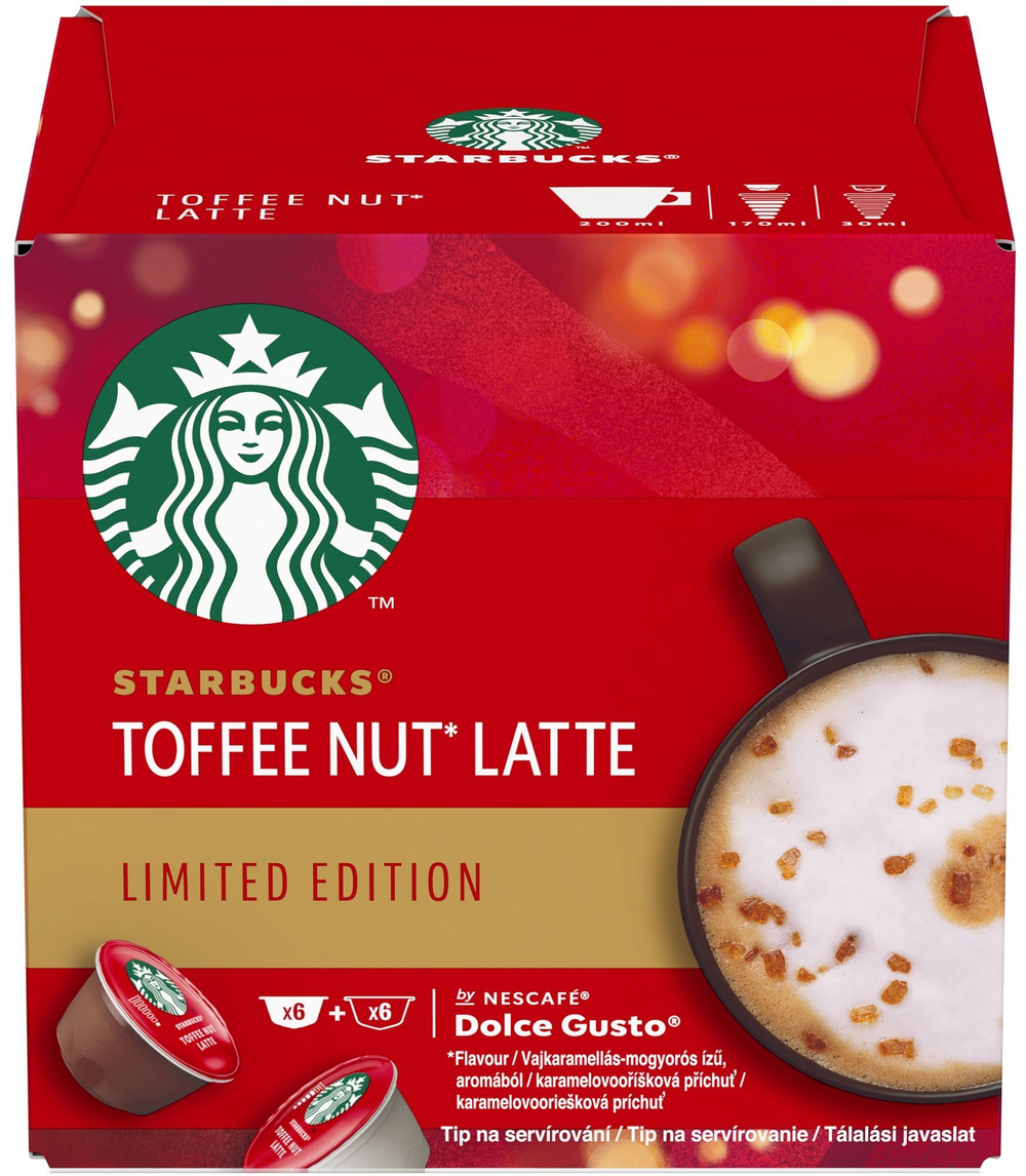 Кофе капсульный Nescafe Dolce Gusto Starbucks Latte Toffee nut, 6 порций (Германия)