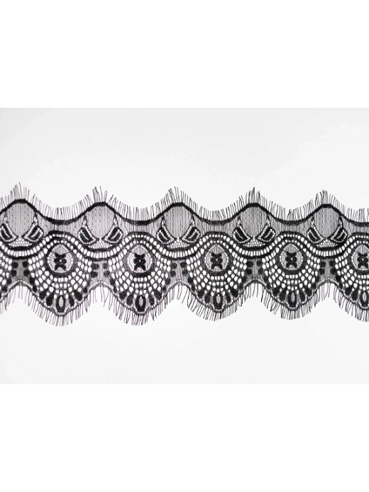 Кружево Французское, ш. 11,5 см, чёрный